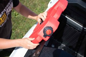 Toyota Tundra Truck Bed Rack - Fishbone Offroad - Half Height Tackle Rack - Black - `05-`22